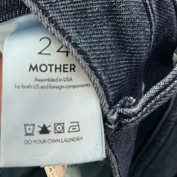 MOTHER The Trainer Jogger Jeans Women’s Size 24 Cropped Denim Tapered Stretch - Picture 14 of 15